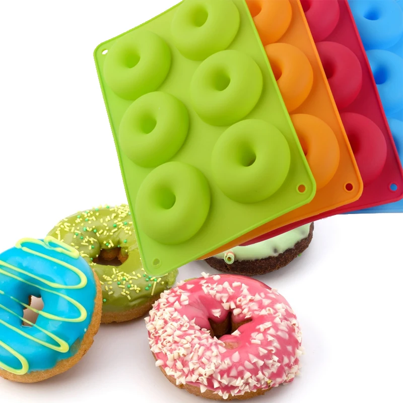 Форма для пончиков Силиконовая Круглая пончики пресс форм выпечки желе Fondant