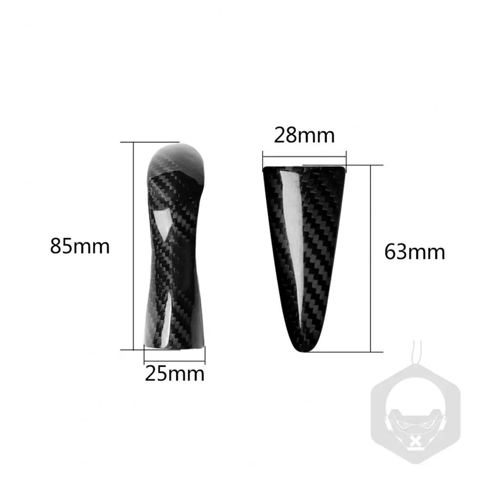 

2Pcs Car Interior Gear Shifter Cover Waterproof Dust-proof Carbon Fiber Carbon Fiber Steering Wheel Cover Protect Film for Auto