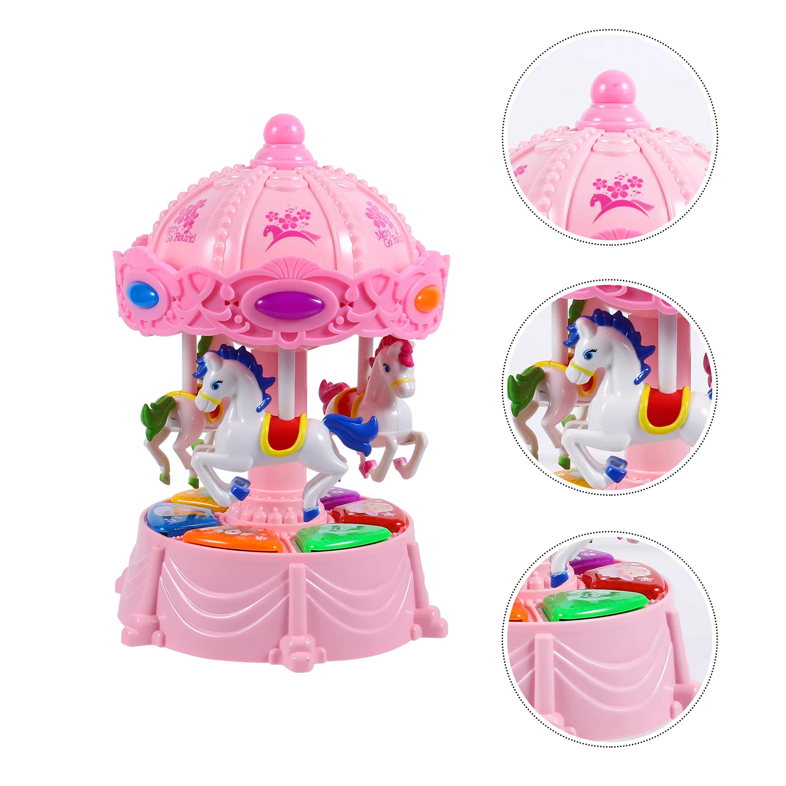 

1pc Creative Gift Box Merry-go-round Box Lamp Box