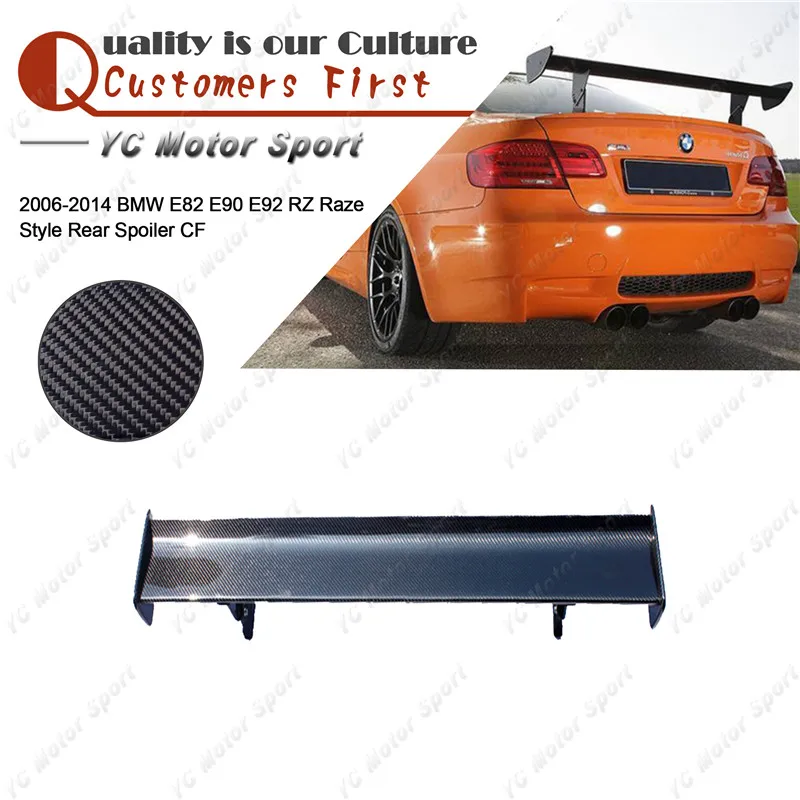

Автомобильные аксессуары стильный спойлер для багажника из углеродного волокна RZ Raze GT подходит для 2006-2014 E82 E90 E92 задний спойлер GT Wing