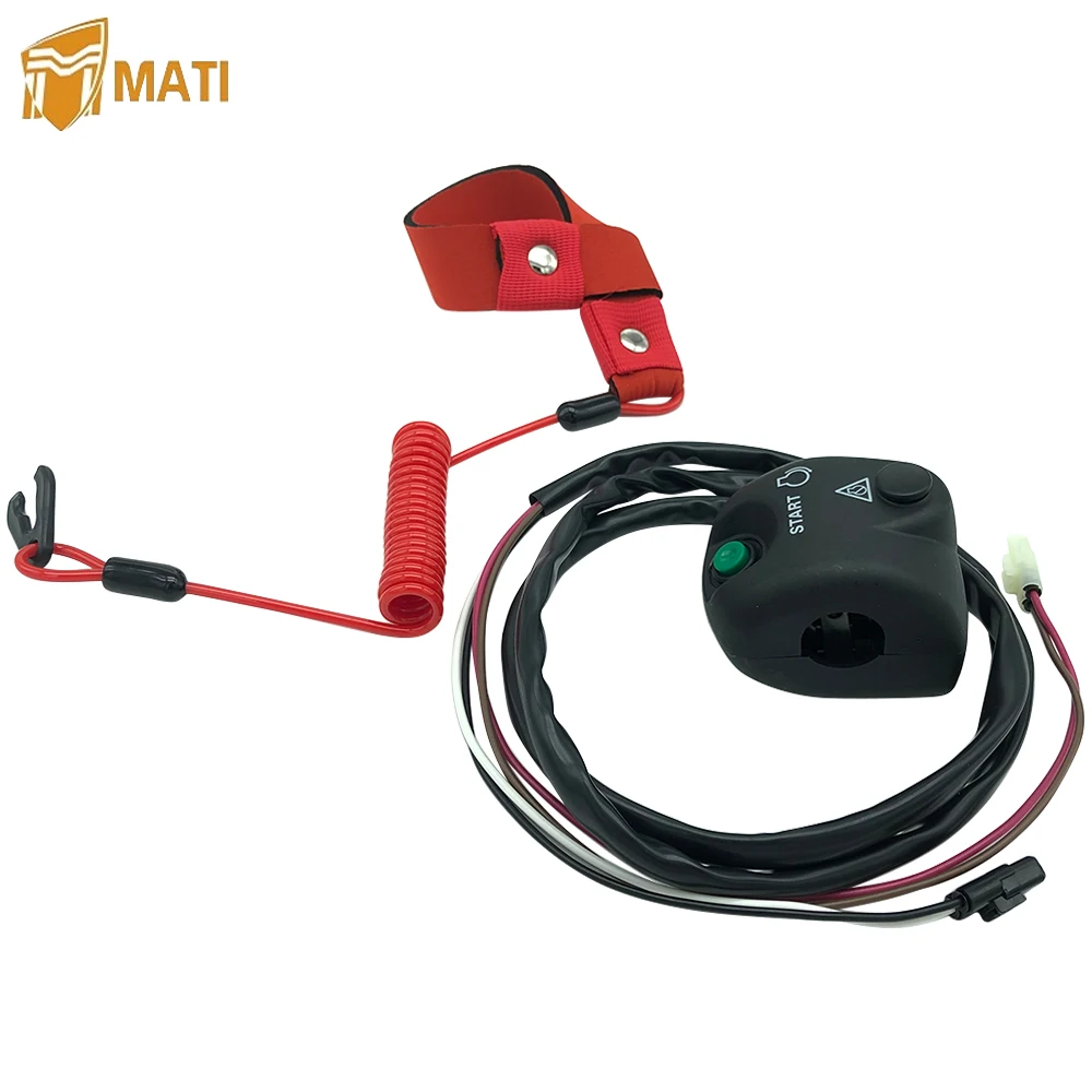 Handlebar Start Stop Switch Safety Lanyard for Yamaha WaveBlaster WaveRaider WaveRunner WaveVenture WaveJammer 500 650 700 1100 |