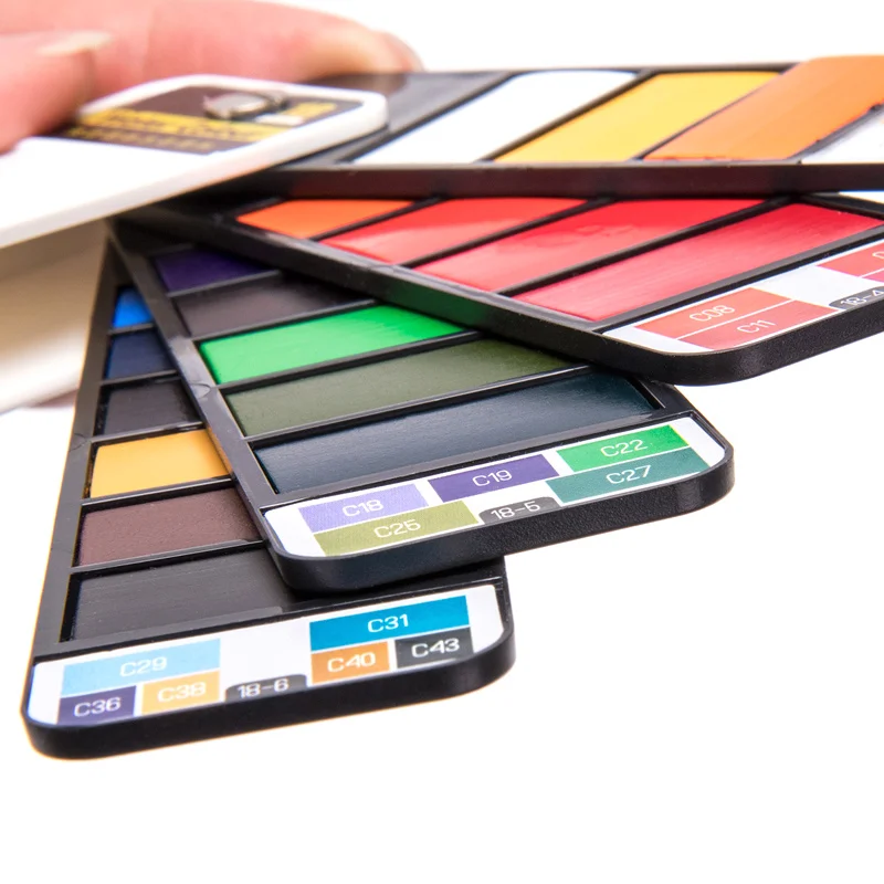 

Portable Watercolor Kits 18/25/33/42 Colors Foldable Paint Set Outdoor Painting Artist Kids New Arrival