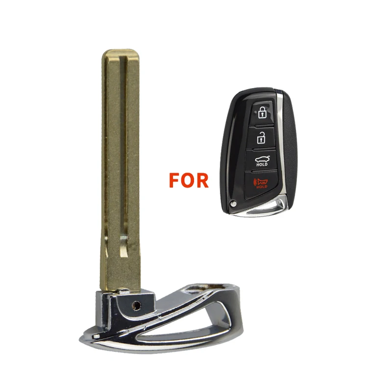 B Blade OkeyTech 4 кнопки авто ключ оболочки Fob для hyundai Genesis 2013- Santa Fe Equus Azera сменный Футляр для ключей удаленный чехол - Цвет: B Blade
