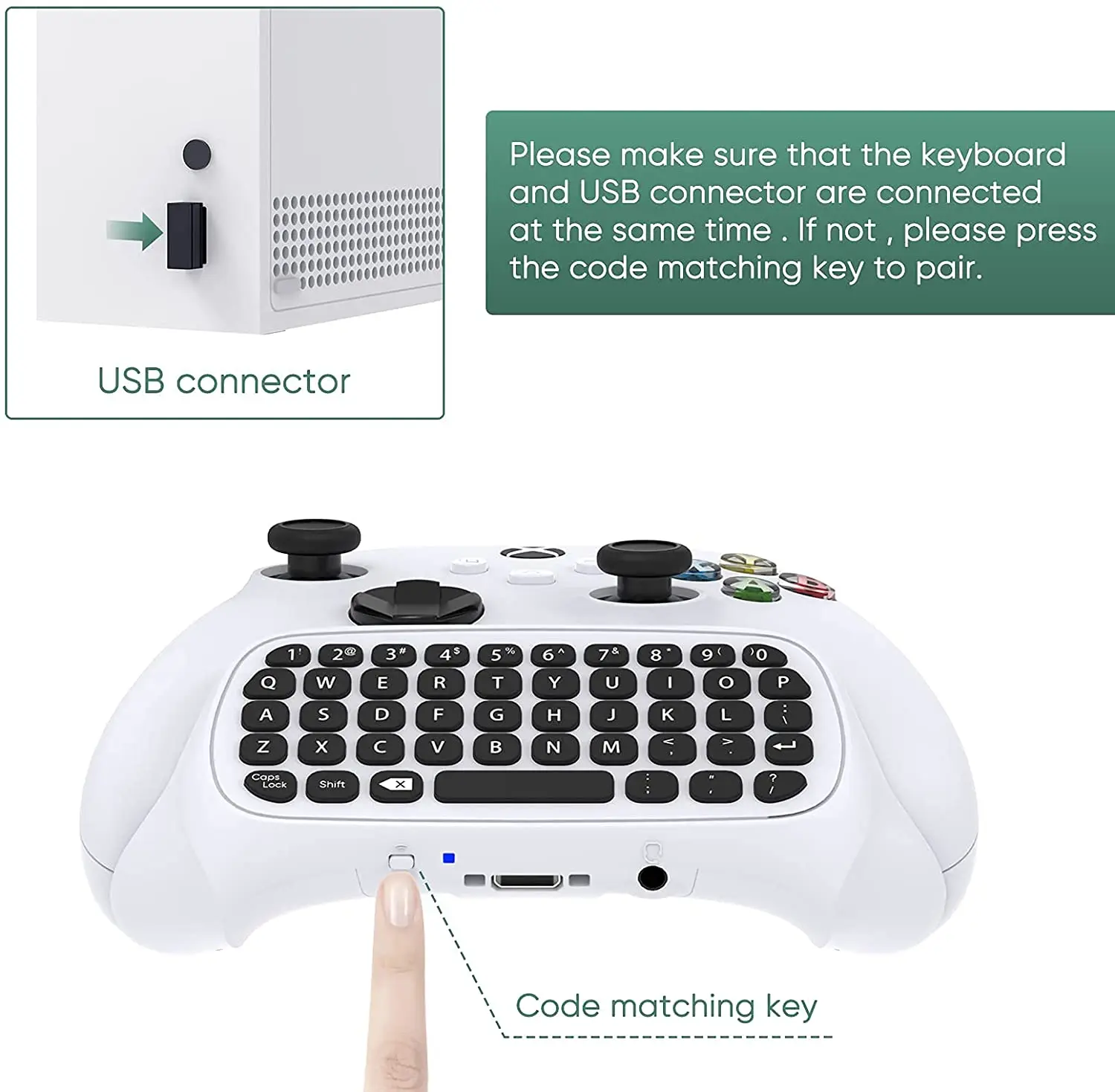 Контроллер клавиатура с аудио для Xbox Series X/S One S беспроводной 2 4G USB геймпад чатная