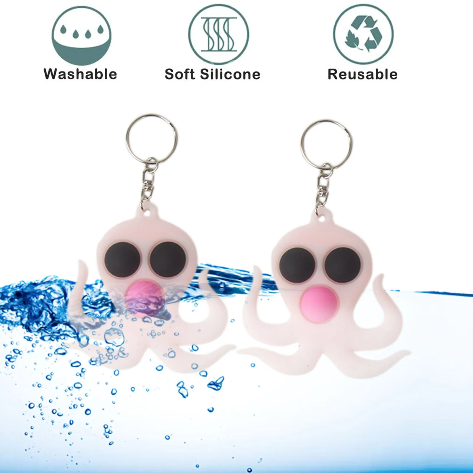 

Gel di silice decompressione giocattolo decompressione ricambio portachiavi decompressione all'aperto pet Toy figet toys 2021