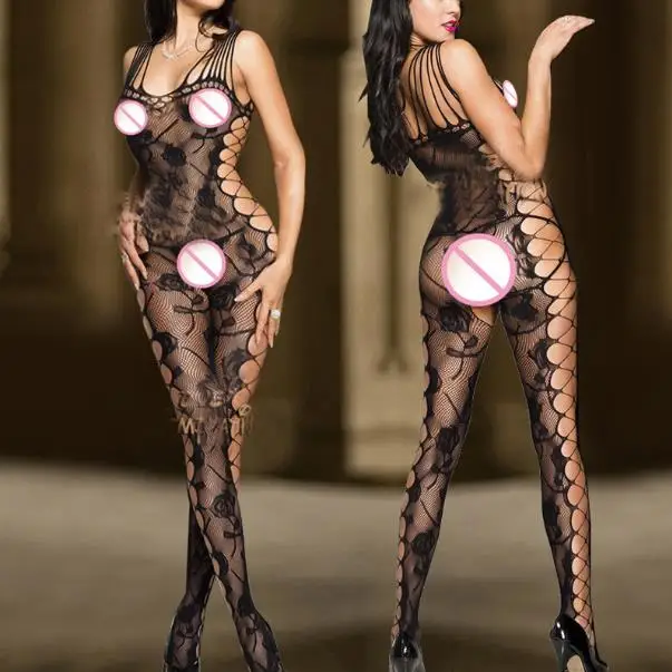 Сексуальное Тонкое ажурное облегающее женское чулочное изделие эластичное