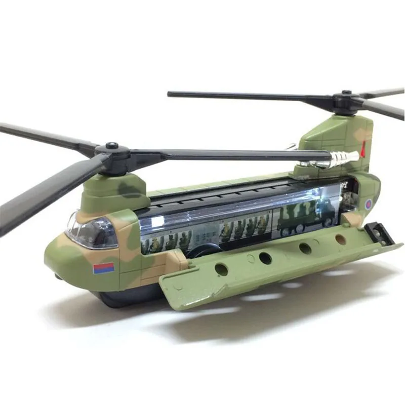 

14CM Chinook US Rescue transport aircraft helicopter Millitary modelArmy fighter airplane model adult children Toy military Show