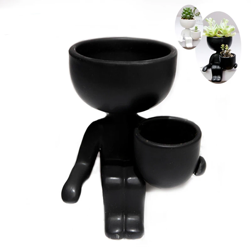 Керамический цветочный горшок в скандинавском стиле креативное украшение для