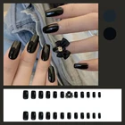 24 шт., короткие накладные ногти для маникюра SANA889