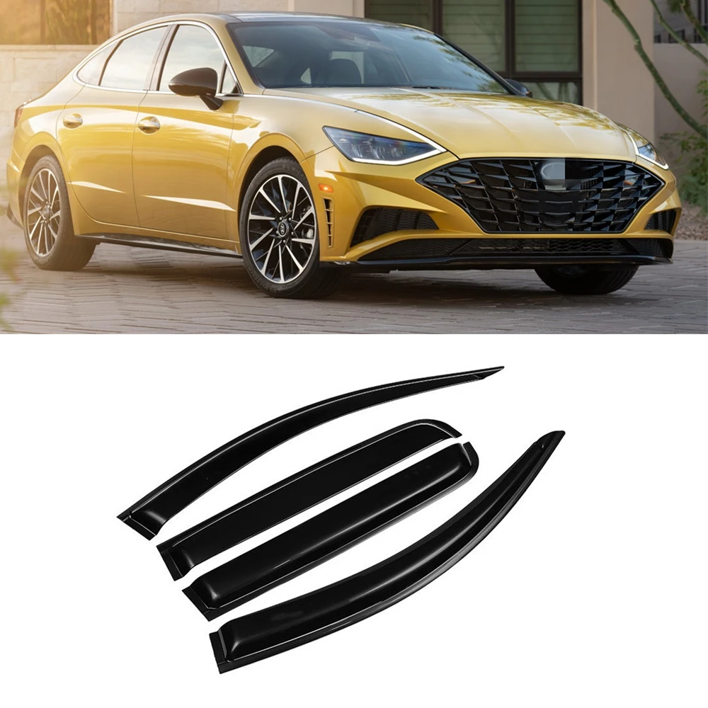 

For Hyundai Sonata 2019 2020 2021 2022 Car Window Visor Rain Sun Smoke Guard Deflector Cover Shade Awning Shelter Raincoat