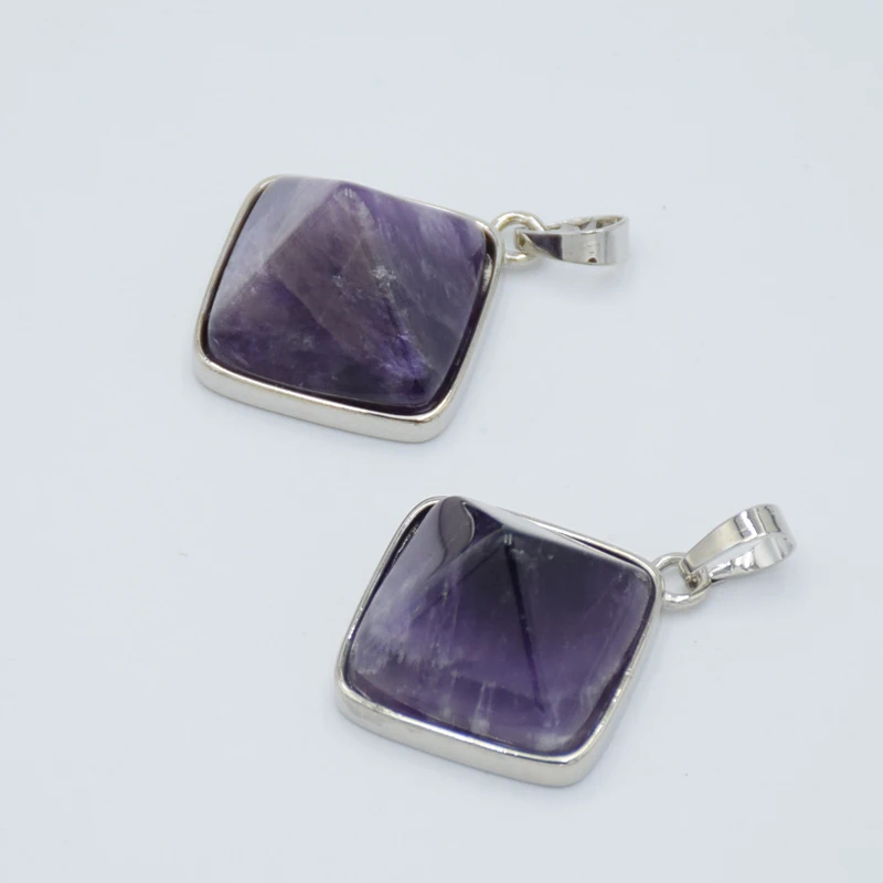 Модные подвески в виде шестигранной призмы из натурального тигрового глаза