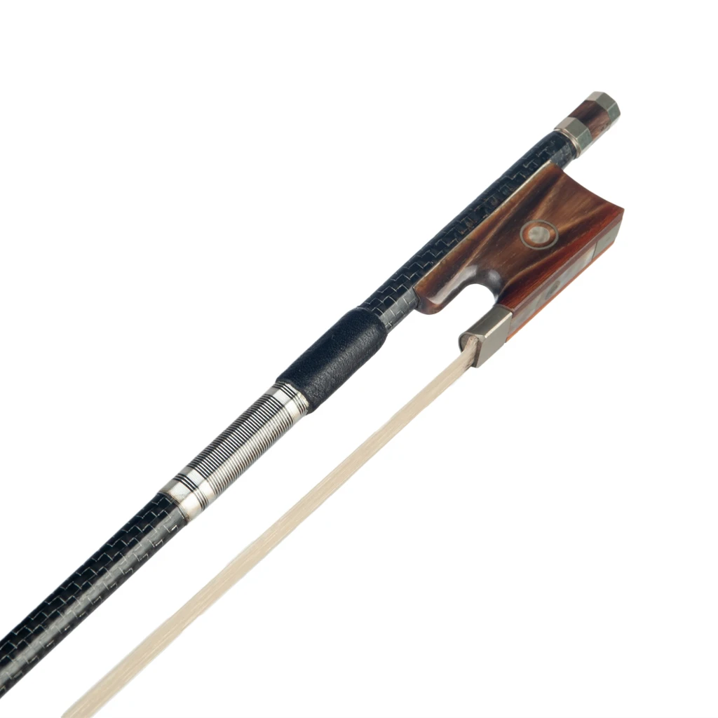 Мастер углеродного волокна лук скрипка/Скрипка Лук Серебряный шелковый Плетеный