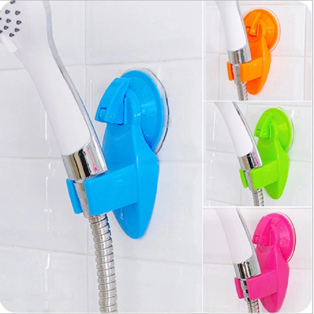 

1Pcs Adjustable Shower Sprinkler Holder Portable Shower Head Shelf Plastic Vacuum Suction type Holder Bathroom Accessories