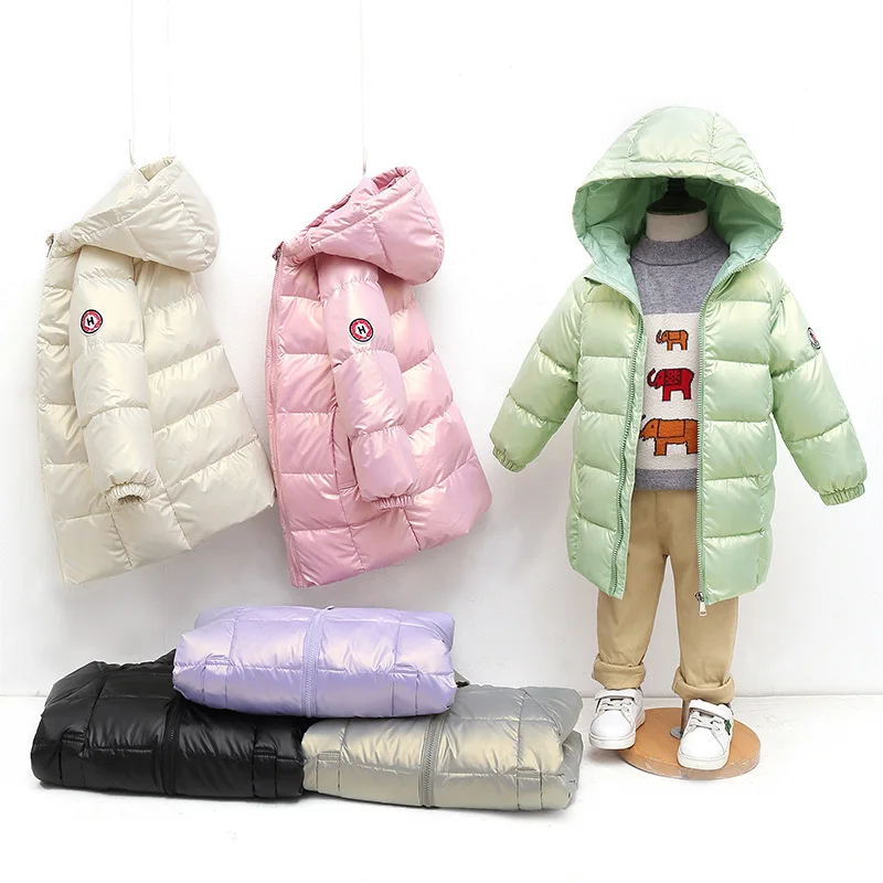 Новинка Осень зима 2021 Детский пуховик Корейская версия для мальчиков и девочек
