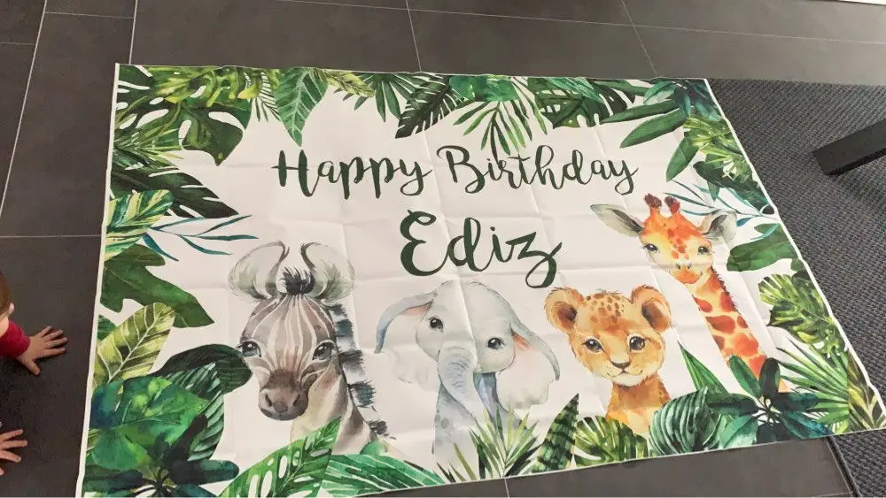 Фон для фотосъемки новорожденных с изображением слона и цветов | Электроника