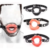 adult games open mouth oral sex gag bdsm bondage restraints silicone lip ball mouth gag slave muzzle fetish sex toys for men gay