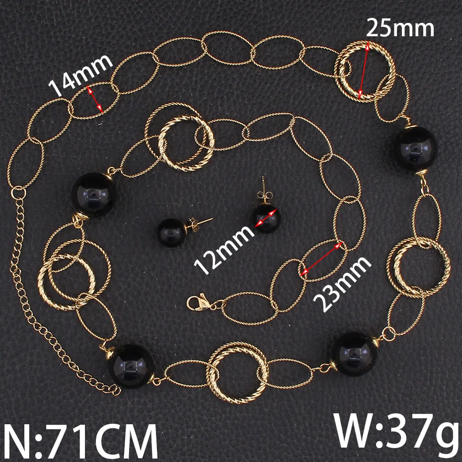 64 см длинные цепи свитер большое сердце ожерелье и серьги-гвоздики Модные
