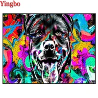 full square diamond painting doodle animal art doggy mosaic diamond embroidery full square drill home decor gift cross stitch