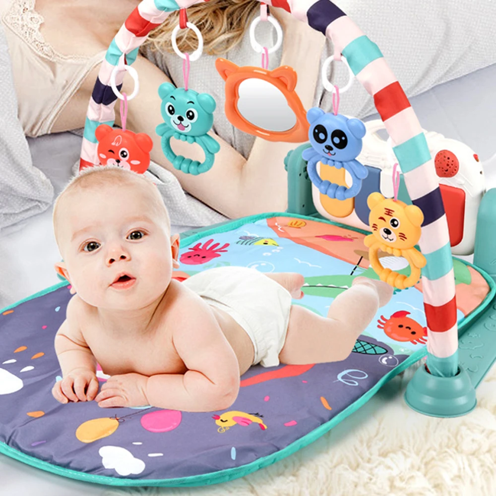 Детский игровой коврик развивающий коврик-головоломка с пианино клавиатурой