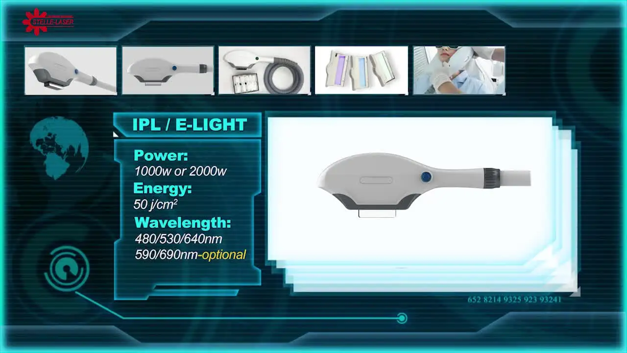 

Многофункциональное оборудование для салонов красоты, Одобрено CE, с лазером IPL RF Elight для удаления волос