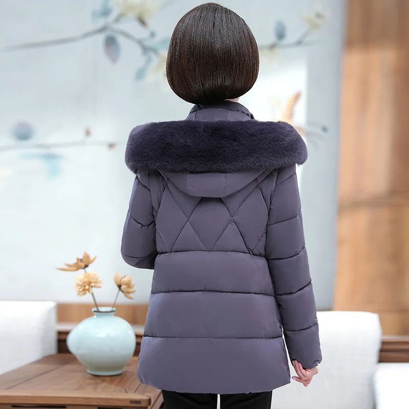 Jacket women new faux fur down coats hooded solid color 2019 zipper cotton-padded warm winter clothes vestidos YYL1903 | Женская одежда