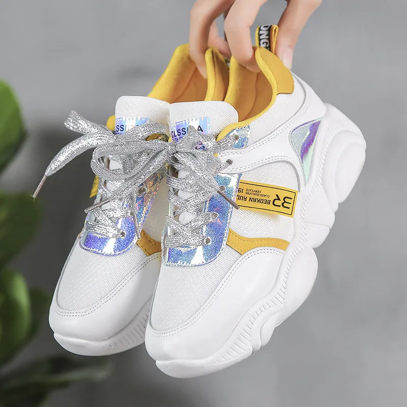 Новинка 2019 модная Женская Весенняя дышащая Спортивная обувь QWEDF женская для бега