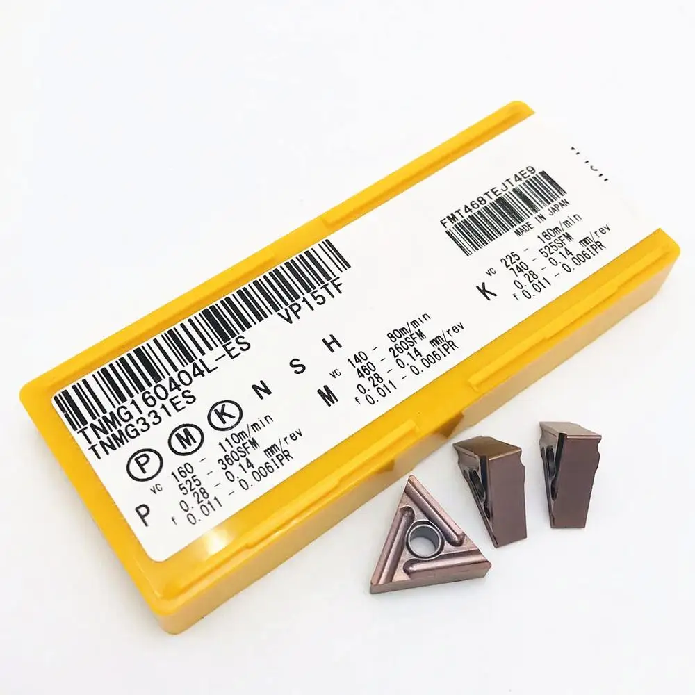

10PCS carbide insert TNMG160404L VP15TF high quality cylindrical lathe tool TNMG160404 L metal lathe part lathe tool TNMG