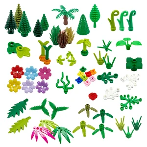 Город дерево растения листья уличный вид Кирпичи Строительные блоки игрушки детали аксессуары Цветок Трава кустарник лист джунгли цветочный горшок скала