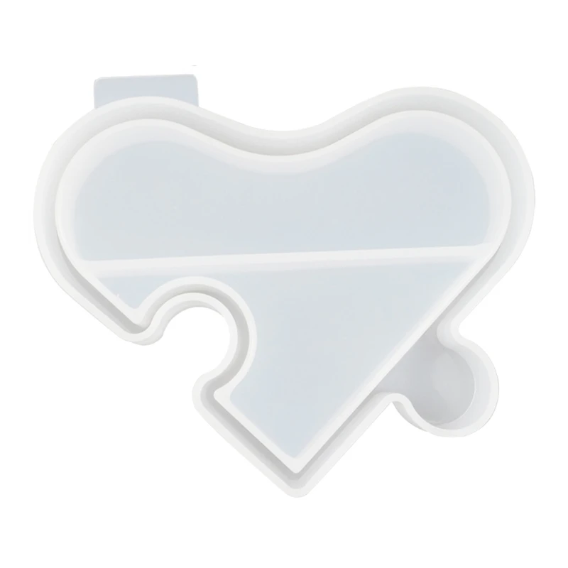 

4 Pcs Jewelry Case Container Crystal Epoxy Resin Mold Love Heart Platter Storage Box Silicone Mould DIY Crafts Tool