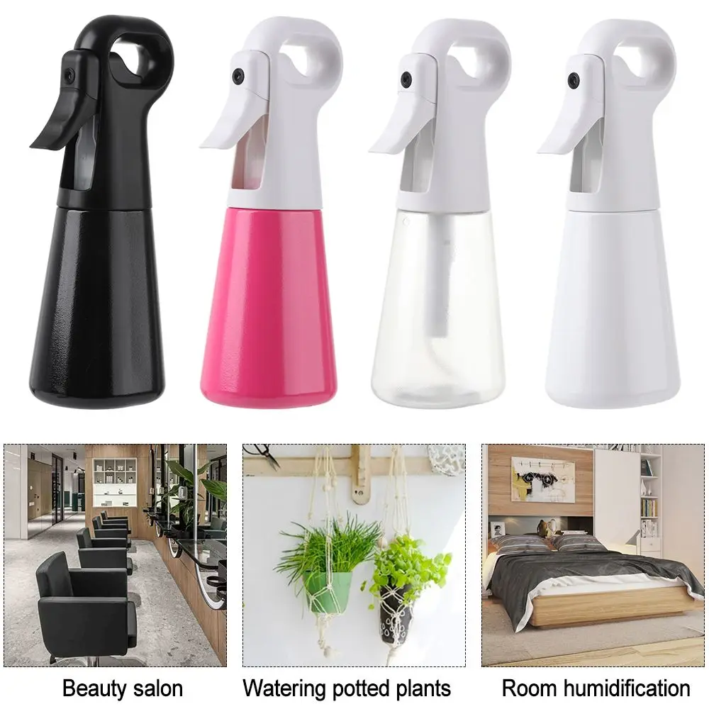 

300ML Home Hairdressing Gardening Hairstyling Refillable Container Watering Can Spray Bottle Continuous Sprayer