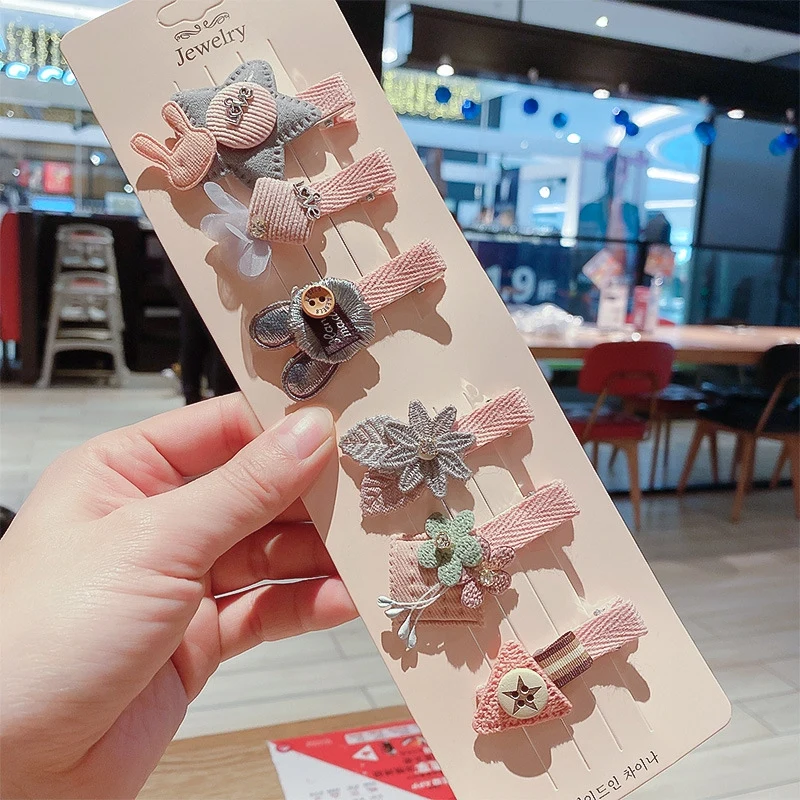 

Hair Accessories Girl Princess Hair Accessories Cartoon Hairpin Side Clip Headdress 6 Piece Set accessories for hair