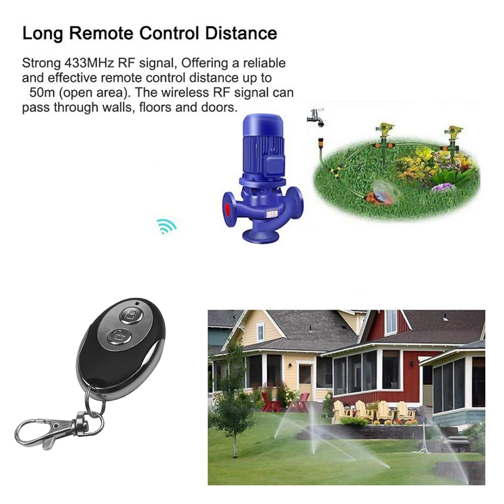 kebidu 433MHZ Remote Control 2 Channel For Garage Gate Door Opener Clone Cloning Code Key Duplicator | Электроника