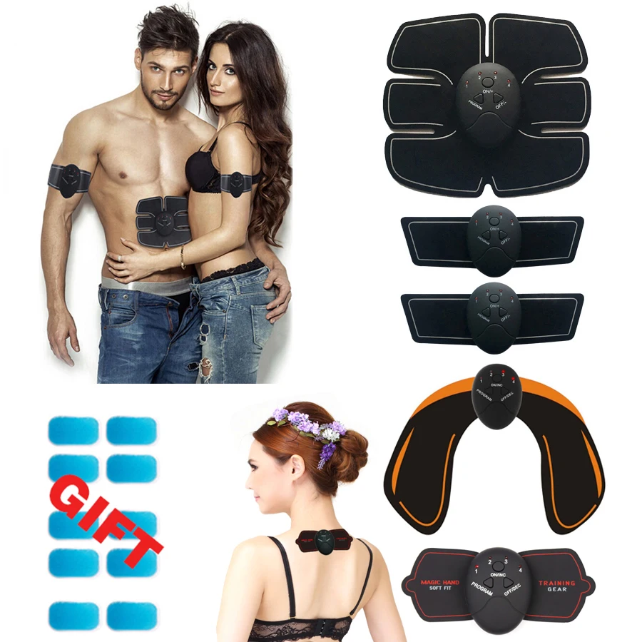 

Abdominal Muscle Trainer Training Apparatus EMS Muscle Stimulator Belt Fitness Massager Body Slimming Shaper Machine Fat Burning