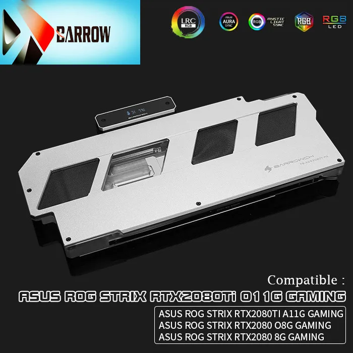 Курган GPU с водяным Охлаждением Блок FB ASS2080T PA кулер для ASUS ROG STRIX RTX 2080TI A11G GAMING/2080 O8G 8G