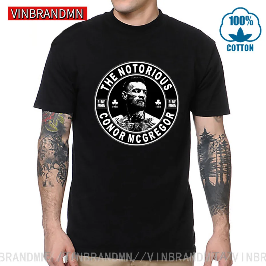 Винтажная Футболка истребитель Conor McGregor футболка MMA Hero дизайнерская с принтом