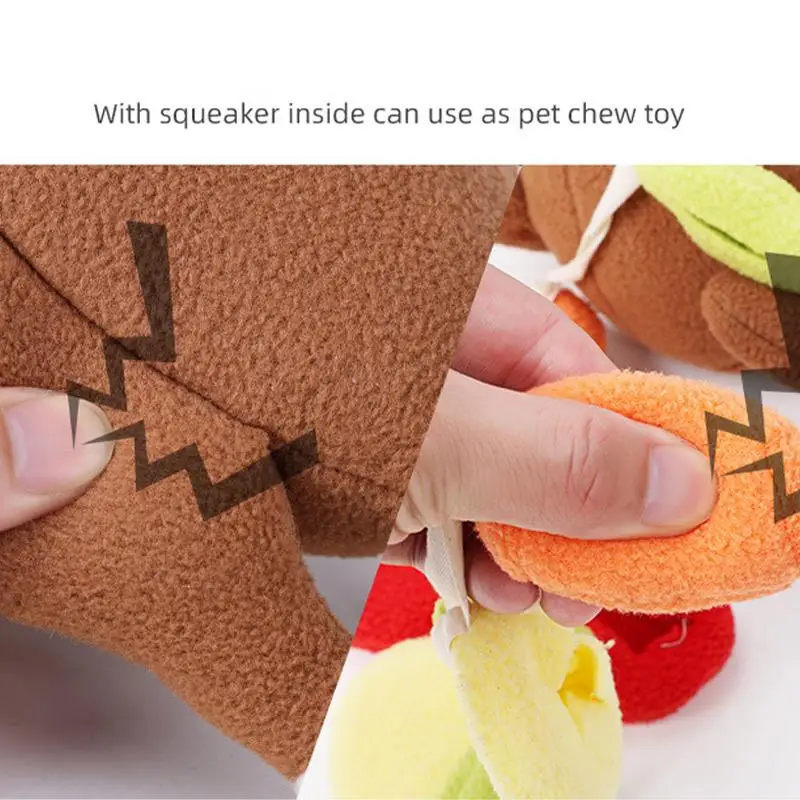 Собака плюшевая игрушка интерактивный пазл для домашних животных картинка милая