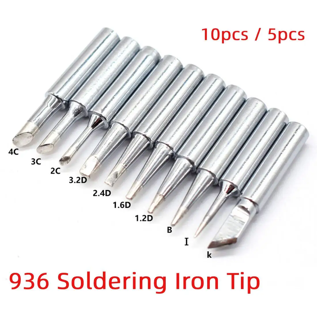 

Soldering Replacement Solder Iron Tips Station Tool 900M-T Lead-Free 10pcs/5pcs For 933.376.907.913.951 Soldering Rework Station