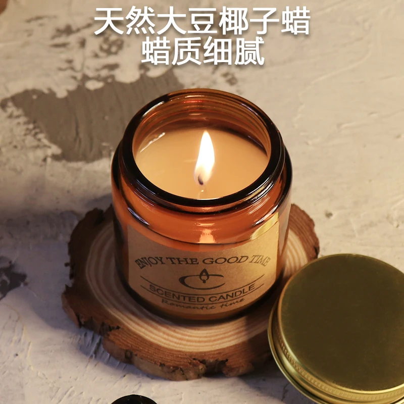 

Бездымная стеклянная свеча, свадебные романтические крышки для банок, креативная ароматерапия, Свеча ручной работы, ароматы, украшения для ...