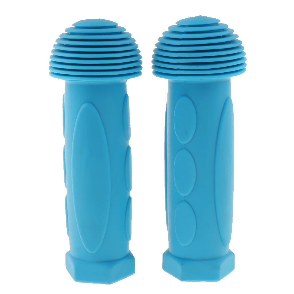 

Bike Handlebar Grips Bicycle Bar End Grip for Kids Childs Non-Slip Rubber Mushroom Handle Bar 1Pair