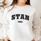 Себастьян стан 1982, свитшот для женщин и мужчин, пуловер в стиле Харадзюку, свободные толстовки, зимние свитшоты с круглым вырезом и бахромой, осенняя Толстовка