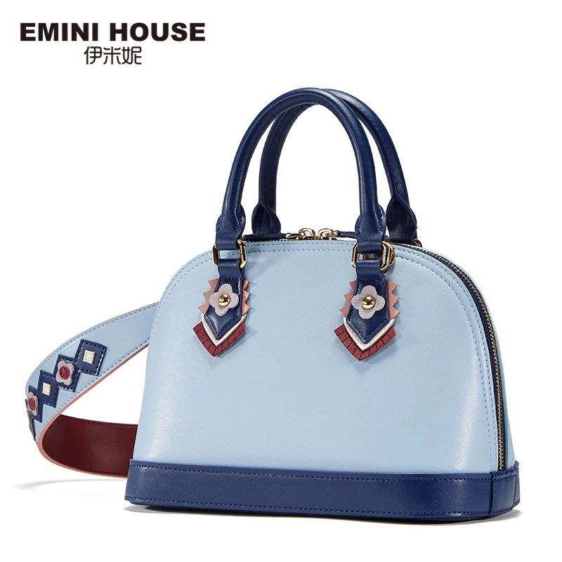 EMINI HOUSE сумка в индийском стиле разделенная кожа через плечо сумки для женщин