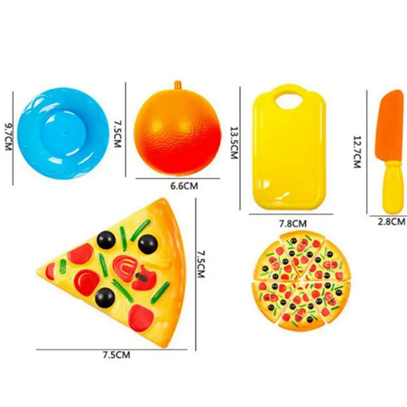 24PCS Children Play House Toy Cut Fruit Plastic Vegetables Pizza Kitchen Baby Kids Toys Educational | Игрушки и хобби