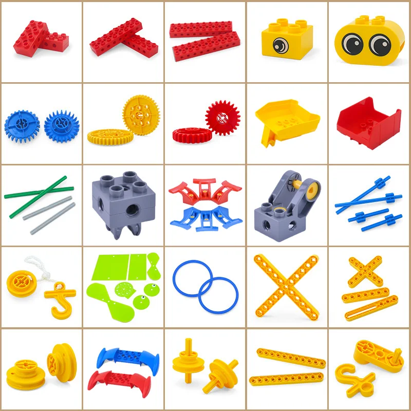 Детали DIY блок механической инженерии Шестерня научная сборка Аксессуары для