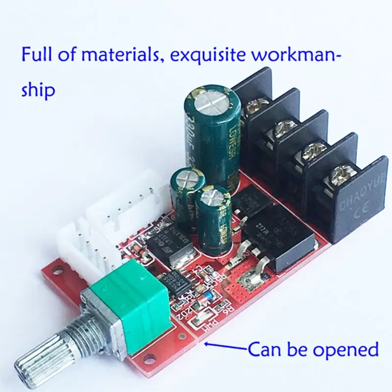 Модуль DC10V-50V 15A PWM контроллер скорости двигателя постоянного тока светодиодный