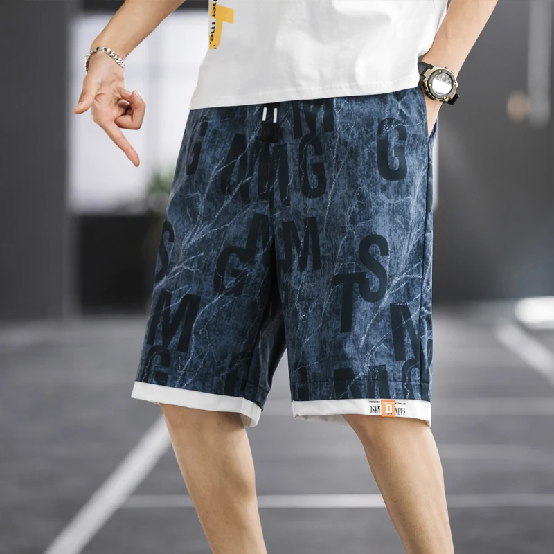 

Шорты мужские с цветочным принтом, быстросохнущие, повседневные модные пляжные, в стиле хип-хоп, для баскетбола, в стиле Харадзюку, Eg50cs