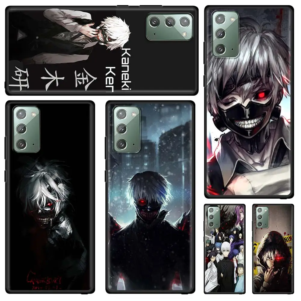 

Japanese Anime Tokyo Ghoul Phone Case for Samsung Galaxy Note 20 Ultra 10 Lite 10Plus 9 8 A51 A21s A71 A31 Black Soft Cover