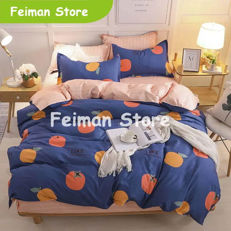 Теплый фиолетовый комплект постельного белья AB дизайн простыня наволочка и