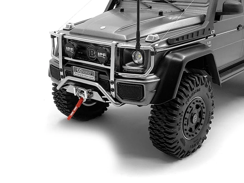 Металлический передний верхний бампер с белым IPF светильник для TRAXXASPARTS TRX 4 6 4X4 6X6