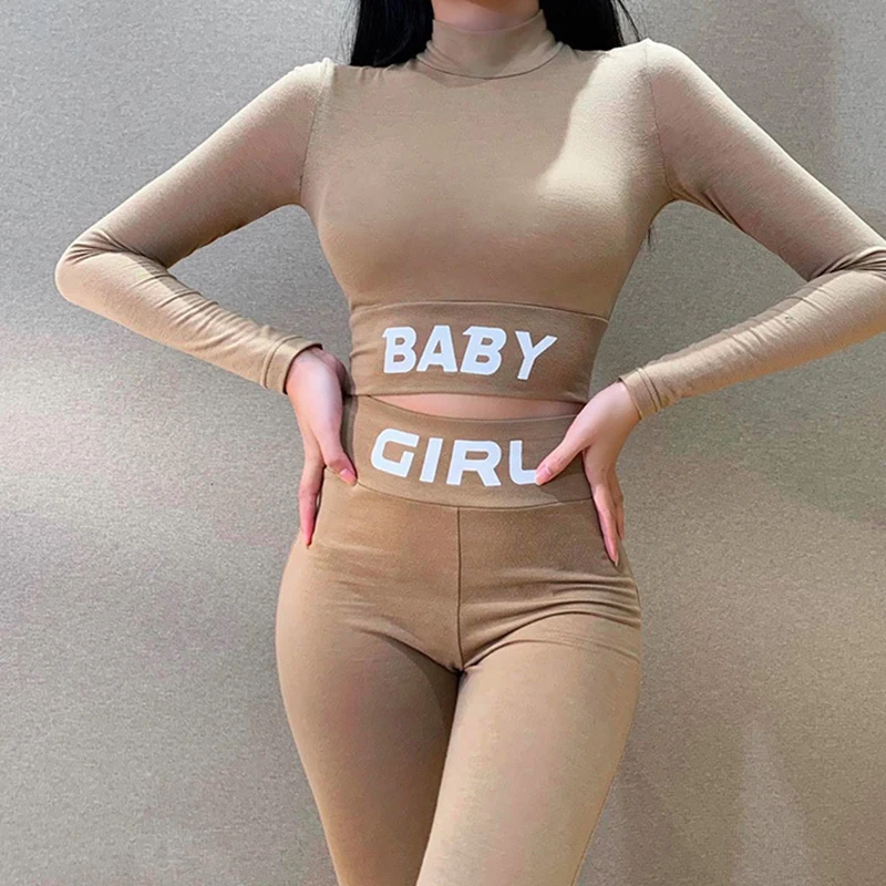 

Women Seamless Yoga Sets Fitness Clothing Sportswear Gym Suits Crop Tops Long Sleeve Shirts High Waist Leggings Running Pants