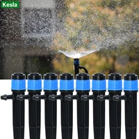 kesla 20pcs 360%c2%b0 180%c2%b0 irrigation adjustable sprinkler spray dripper garden plants watering nozzle with 13cm stakes greenhouse